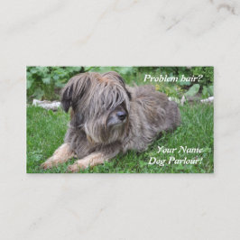 Hund som ansar den håriga sheepdogen visitkort