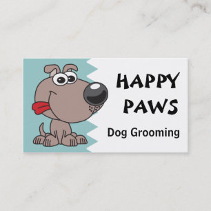 Hund som ansar, fäster ihop eller går visitkort