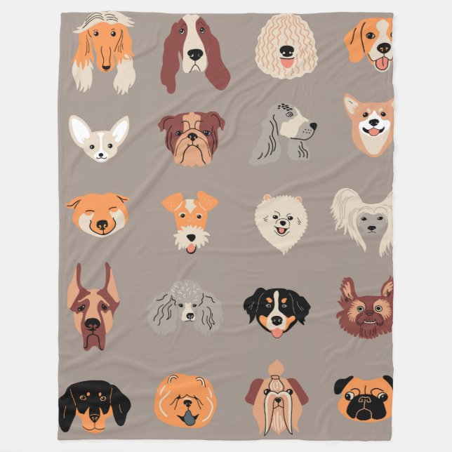 Hund som är 60 x 80 Fleece Blanket (Framsidan)