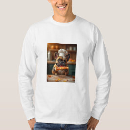 hund som äter pizza t-shirt