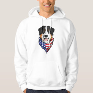 Hund som bär halsduk hoodie