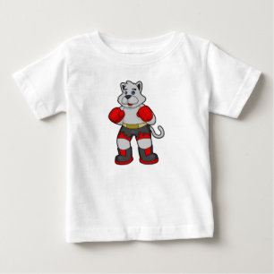 Hund som Boxer med Boxinghandskar T Shirt