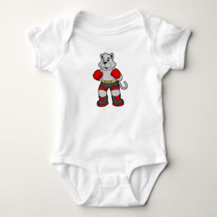 Hund som Boxer med Boxinghandskar T Shirt