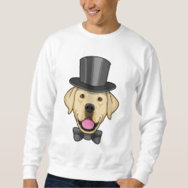 Hund som brudgumme med båge lång ärmad tröja
