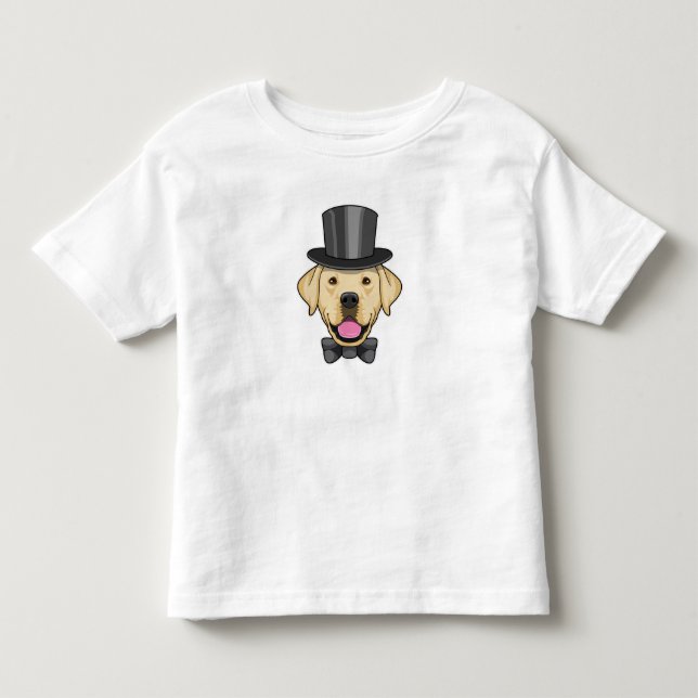 Hund som brudgumme med bowtie t shirt (Framsida)