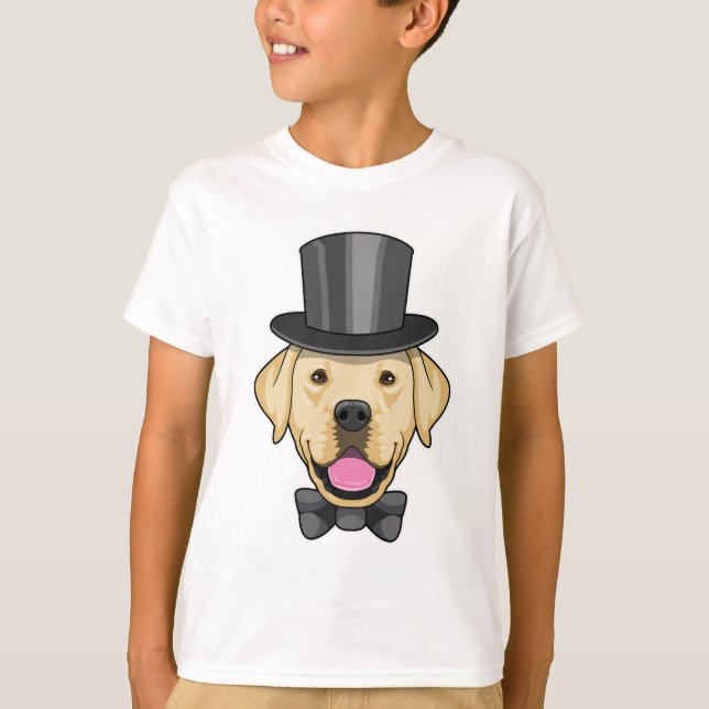 Hund som brudgumme med bowtie t shirt (Framsida)