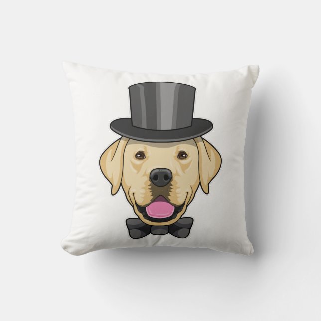 Hund som brudgumme med rosett kudde (Framsida)