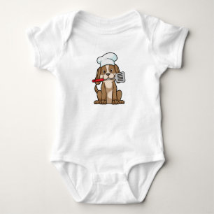 Hund som Cook med Chef's hat & Spatula T Shirt