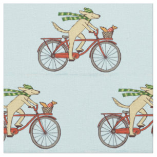 Hund som cyklar med söt ekorre vän tyg