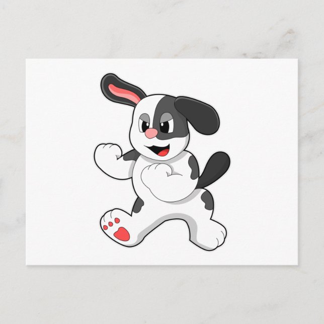 Hund som fighter vykort (Framsida)