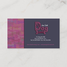 Hund som går den beställnings- visitkorten