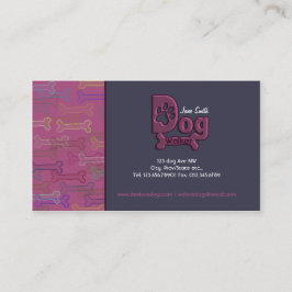 Hund som går den beställnings- visitkorten visitkort