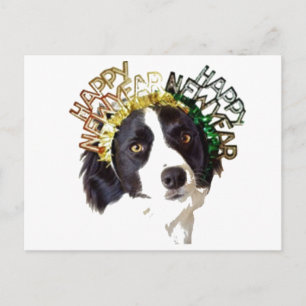 Hund som ha på sig gott nytt århattar helg vykort
