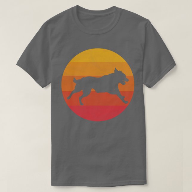 Hund som körs t shirt (Design framsida)
