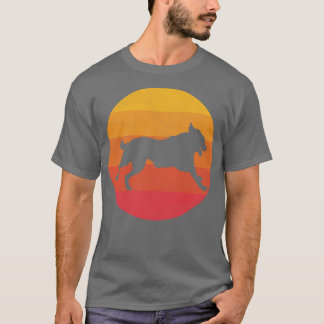Hund som körs t shirt