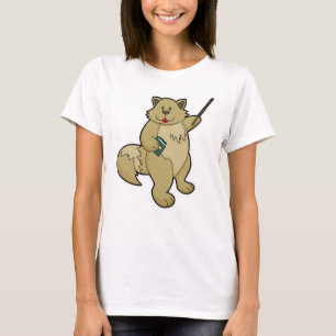 Hund som lärare med Bok & pekare T Shirt