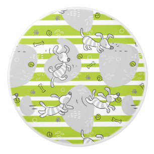 hund som leker mönsterbakgrund knopp