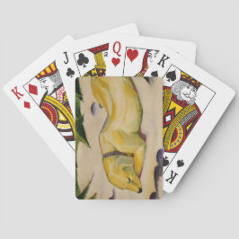 Hund som Ljuger i Snö (av Franz Marc) Casinokort