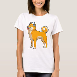 Hund som lyssnar på musik t shirt