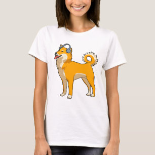 Hund som lyssnar på musik t shirt
