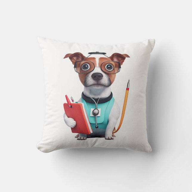 Hund som sjuksköterska, Hund som sjuksköterska Kudde (Framsida)