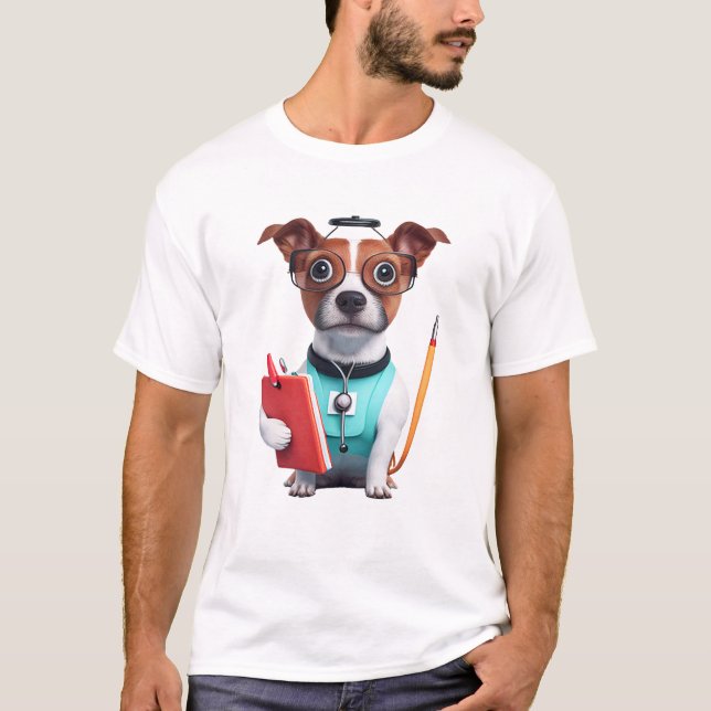 Hund som sjuksköterska, Hund som sjuksköterska T Shirt (Framsida)
