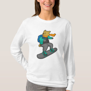 Hund som smuts-bärare med smuts- och ryggsäck t shirt