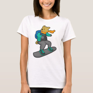 Hund som smuts-bärare med smuts- och ryggsäck t shirt