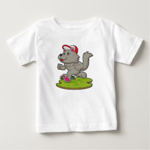 Hund som Springer med kap T Shirt