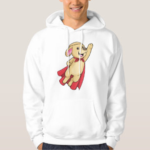 Hund som superhjälte med Kap Hoodie