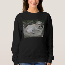 Hund som vilar på en sten t shirt