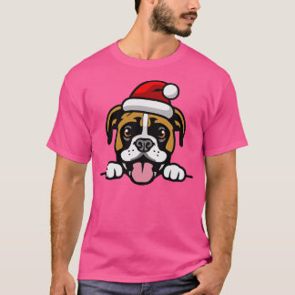hund, söt jultomte (130) t shirt