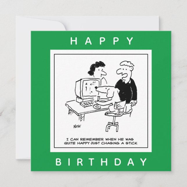 Hund Spela upp en Tecknad för datorspel Kort (Framsida)