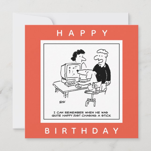 Hund Spela upp en Tecknad för datorspel Kort (Framsida)