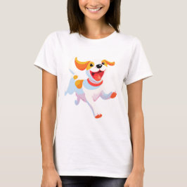 Hund Spelar Boll T Shirt