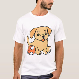 Hund Spelar Boll T Shirt