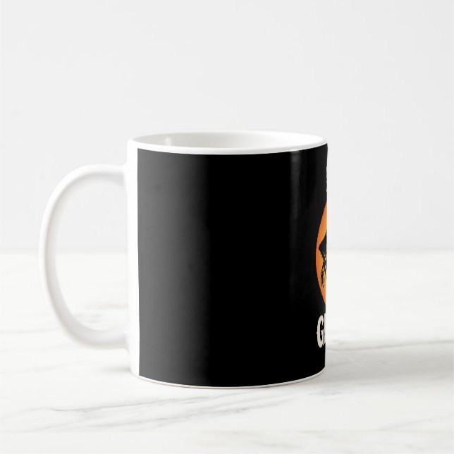 Hund Spök Halloween Skräck Vektor Kaffemugg (Vänster)