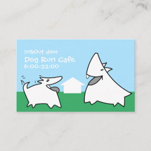 Hund Springa Cafe 2 Visitkort