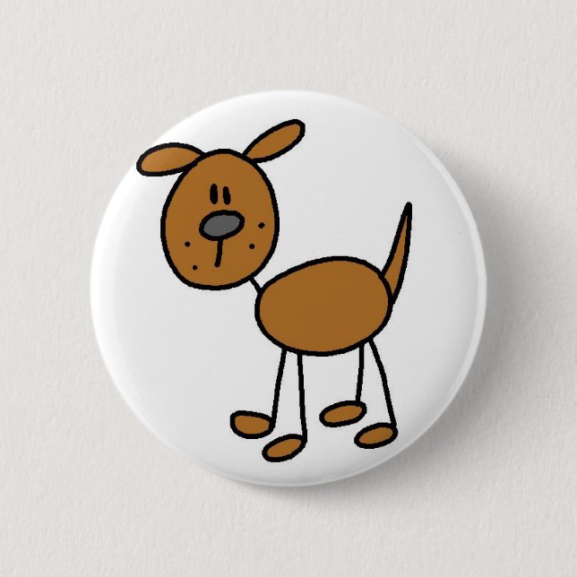 Hund Stavfigur Knapp (Framsida)