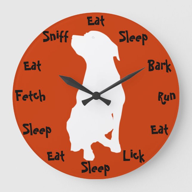 Hund Stor Klocka (Framsida)