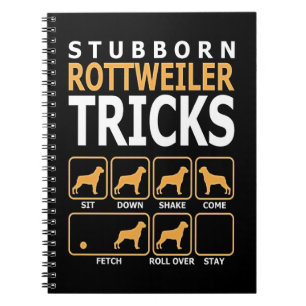 hund stubinerade ruttweilerstammar anteckningsbok