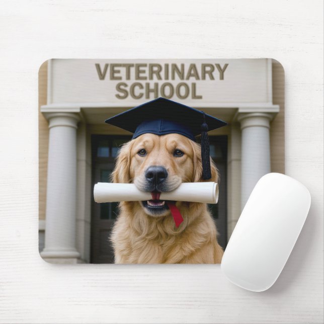 Hund Student från veterinärskolan Musmatta (Med mus)
