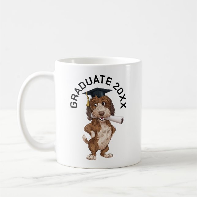 Hund Studenten Personlig Kaffemugg (Vänster)