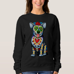 Hund Sugar Skull Dia de Los Muertos Perro Day of T Shirt
