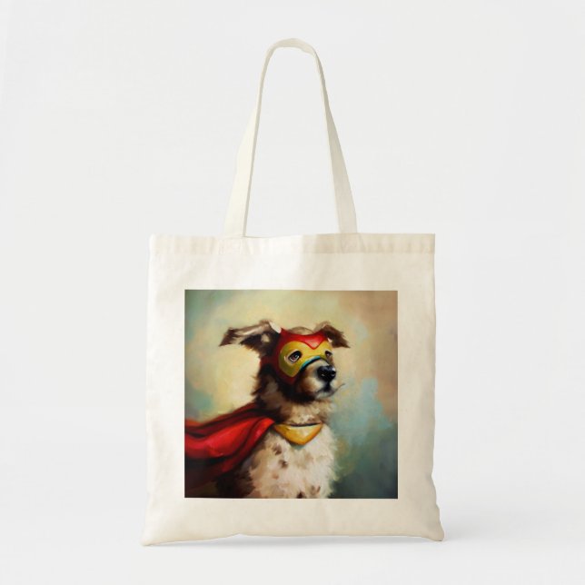 Hund Superhjälte Tygkasse (Framsidan)