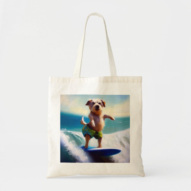 Hund Surfing Tygkasse (Framsidan)