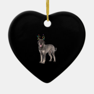 hund sweat, stor schnauzer rener christmas julgransprydnad keramik