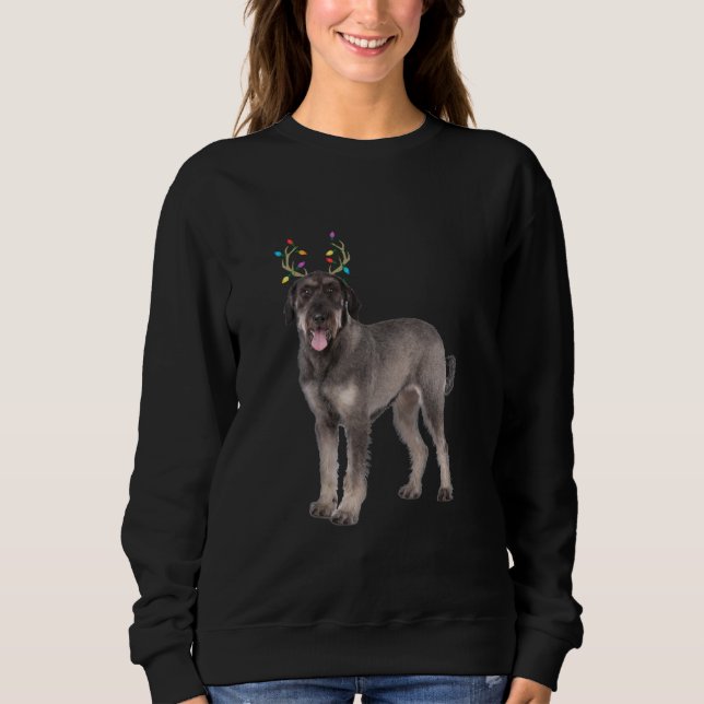 hund sweat, stor schnauzer rener christmas t shirt (Framsida)