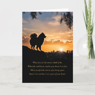 Hund Sympathy Andlig Dikt Silhouette Little Leksak Kort