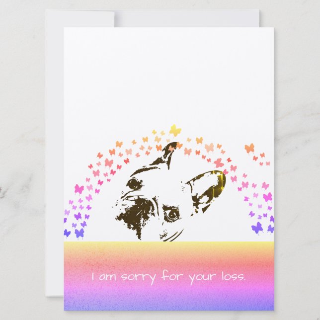 Hund Sympathy Card (Framsida)